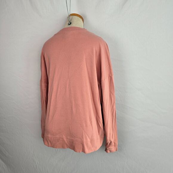 Ivy Park Embossed Logo Sweatshirt Women's L Pink Pullover - Picture 10 of 16